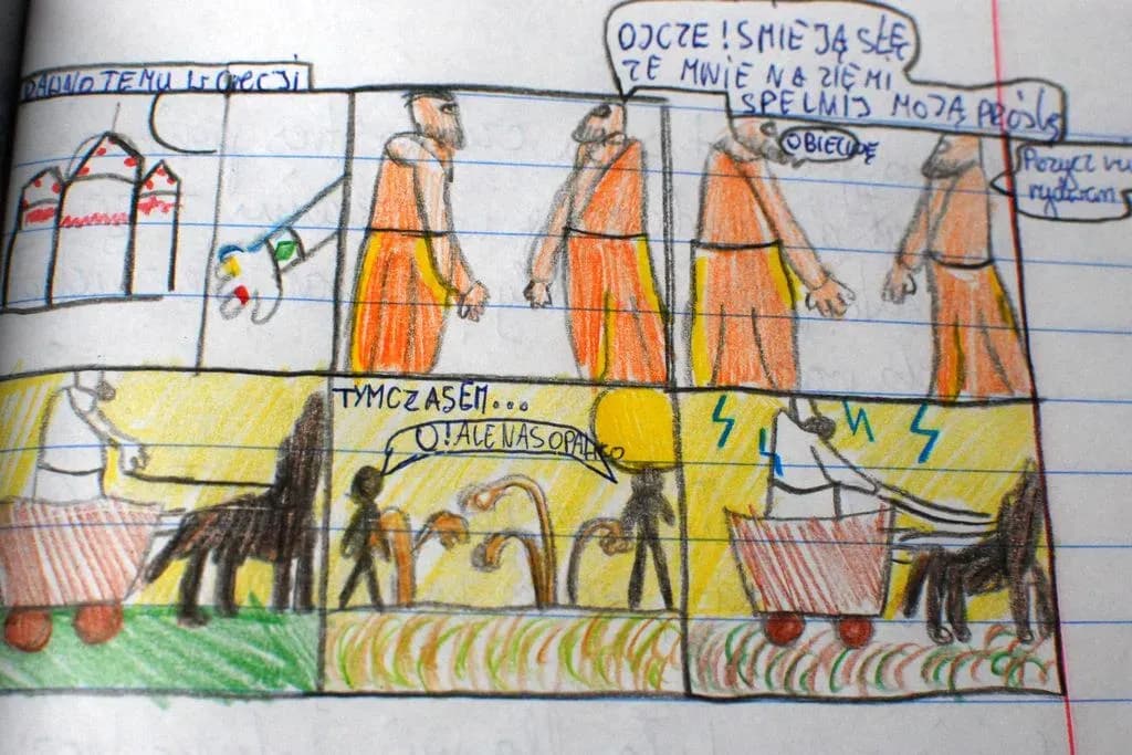 Mit o Heliosie i Faetonie komiks - dramatyczna opowieść o ambicjach