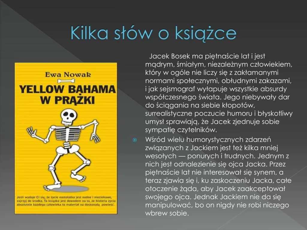 Recenzja książki yellow bahama w prążki - co warto wiedzieć przed lekturą?